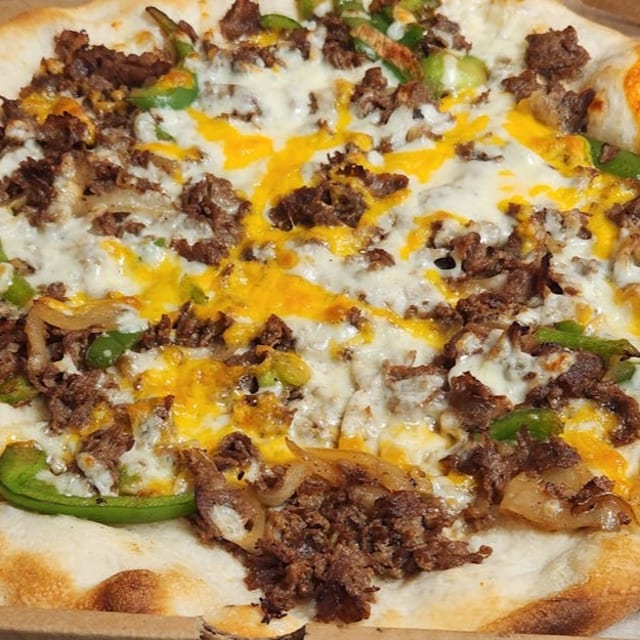 Cheesesteak Pizza.