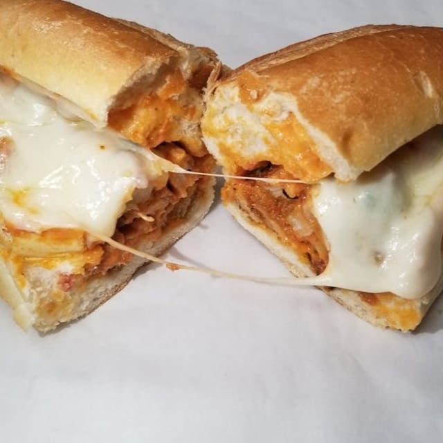 Vodka Chicken Parm Sandwich.