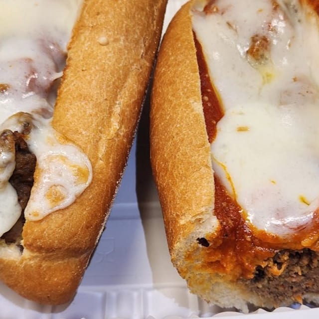 Meatball Parm Sandwich.
