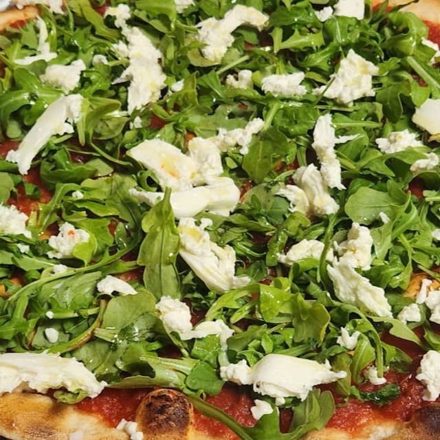 Burrata Pizza.