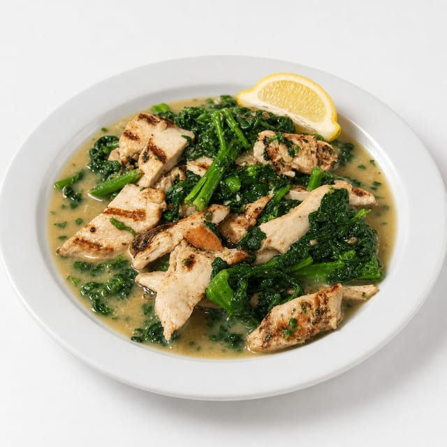 Broccoli Rabe & Chicken.