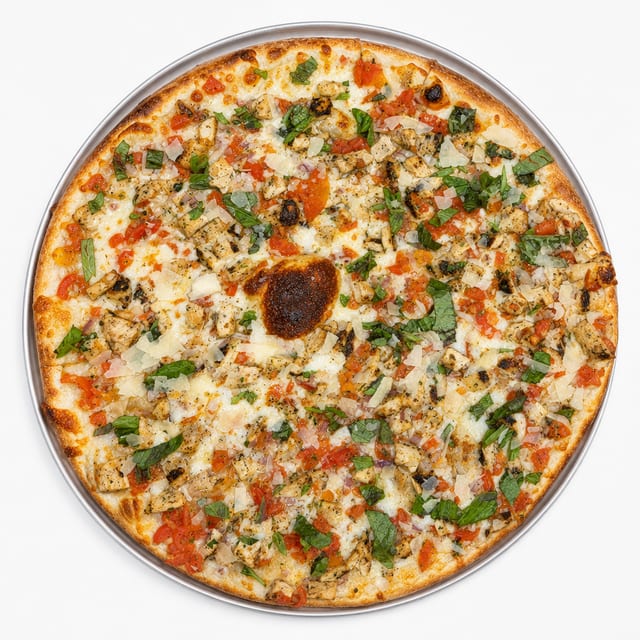 Chicken Bruschetta Pizza.