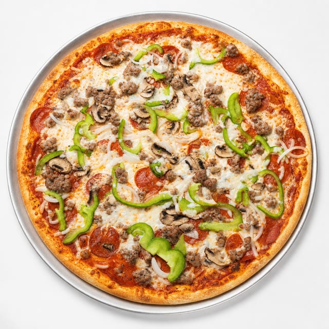 The Works Pizza.