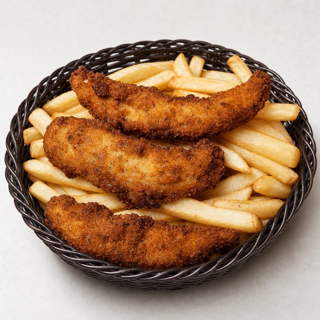 Kids Chicken Fingers & Fries.