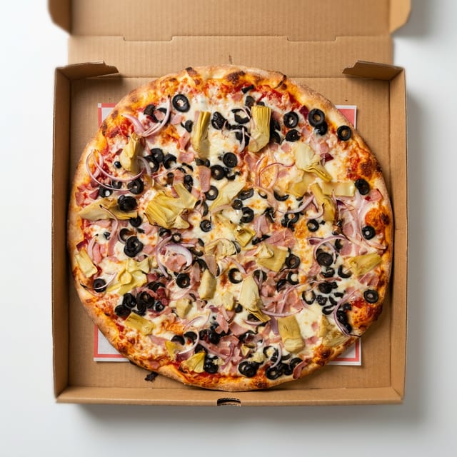 The Smaylin Favorita Pizza.