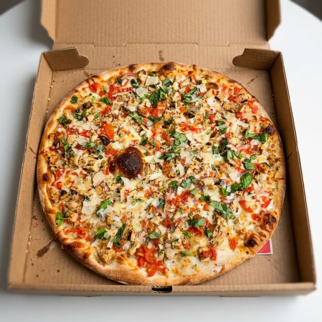 Chicken Bruschetta Pizza.