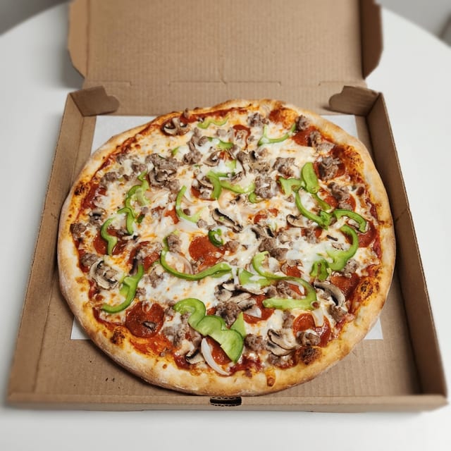The Works Pizza.