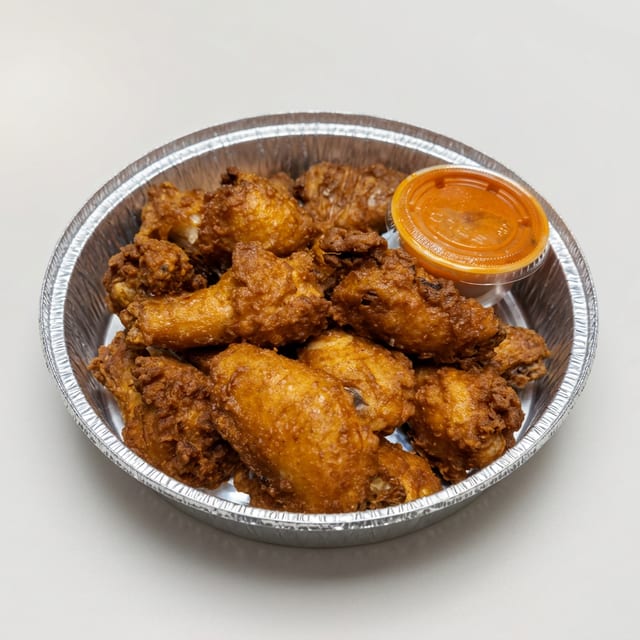Breaded Buffalo Wings.