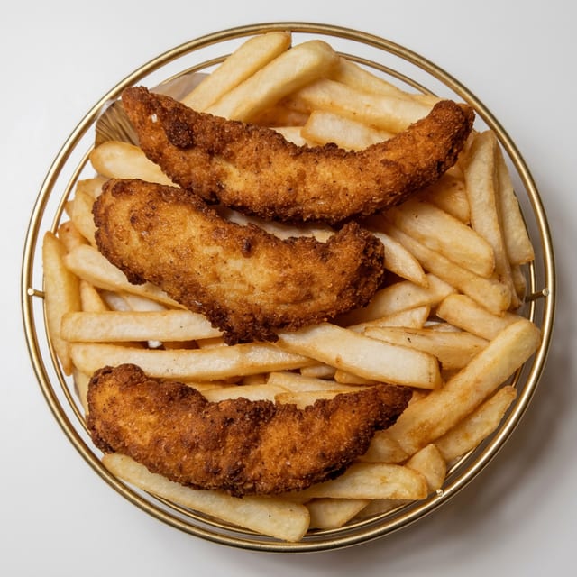 Kids Chicken Fingers & Fries.